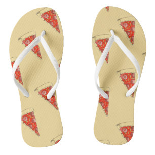 New York Slice NYC Pepperoni Pizza Print Foodie Thongs