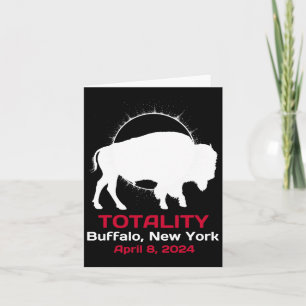 New York Solar Eclipse Totality April 8 2024 Card
