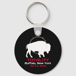 New York Solar Eclipse Totality April 8 2024 Key Ring