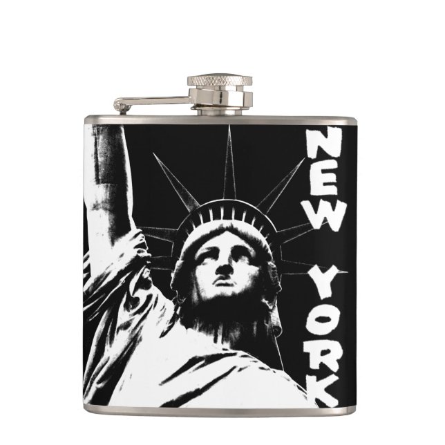 New York Souvenir Flask Statue of Liberty Flask (Front)