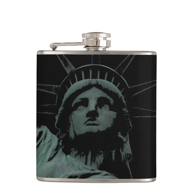 New York Souvenir Flask Statue of Liberty Flask (Front)