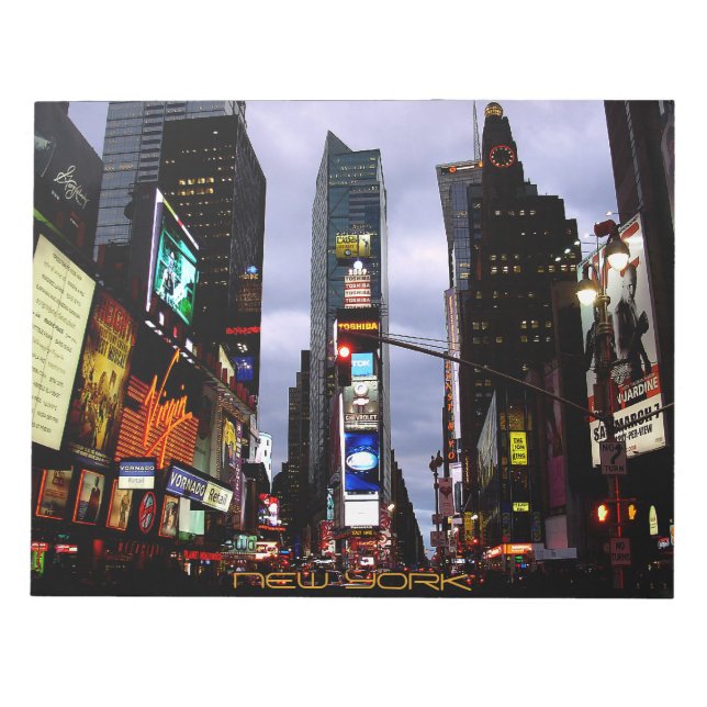New York Souvenir Notepad NY Time Square Notepad (Front)
