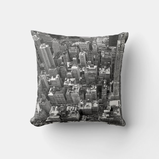 New York Souvenir Pillow NY Cityscape Pillow (Front)