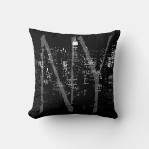 New York Souvenir Pillow NY Cityscape Pillow