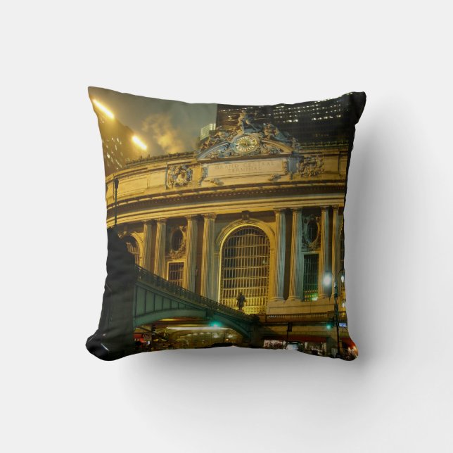 New York Souvenir Pillow NY Grand Central Pillow (Front)