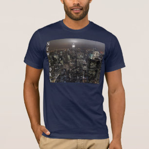New York Souvenir T-shirt Cityscape New York Shirt