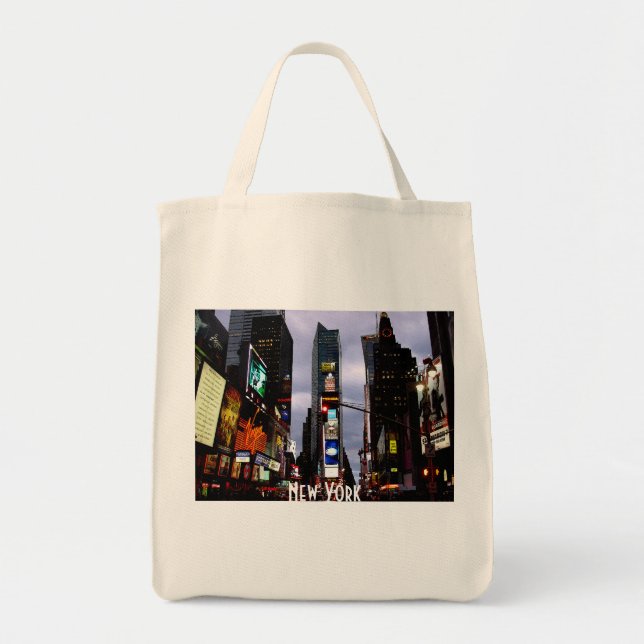 New York  Souvenir Tote Bag Times Square Souvenir (Front)