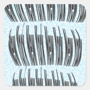 New York Square Sticker