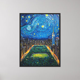 New York Starry Plaque Canvas Print