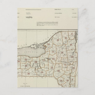 New York state atlas Postcard