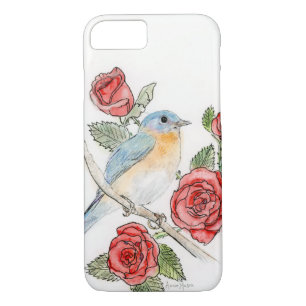New York State bird and flower on a pbone case