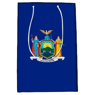 New York State Flag Design Medium Gift Bag