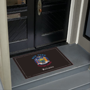 NEW YORK STATE FLAG DOORMAT