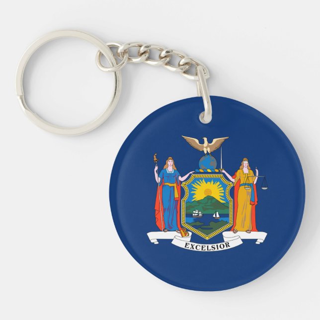 New York State Flag Key Ring (Front)