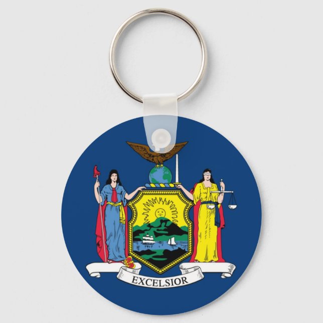 New York State Flag Key Ring (Front)