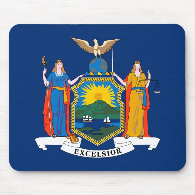 New York State Flag Mouse Pad (Front)