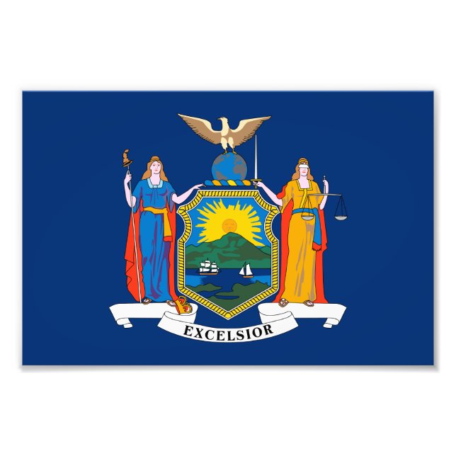 New York State Flag Photo Print (Front)