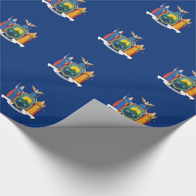 New York State Flag Wrapping Paper (Corner)