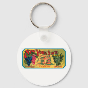 New York State Grapes Key Ring