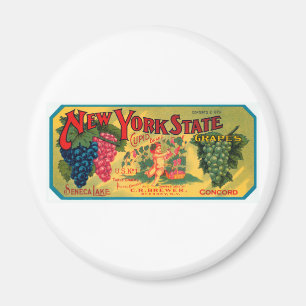 New York State Grapes Magnet