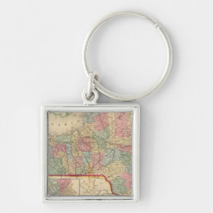 New York State Map by Mitchell Key Ring