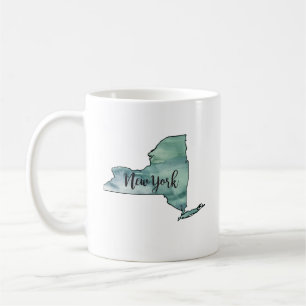 New York State Map Coffee Mug