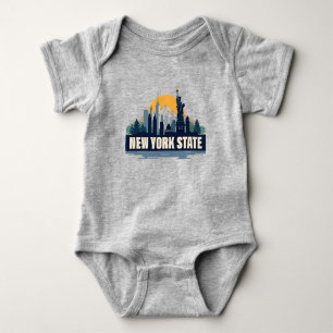 New York State, United States of America Baby Bodysuit