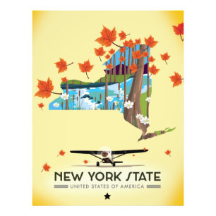 New York State Vintage travel poster