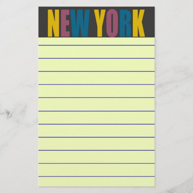 New York Stationery (Front)