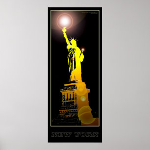 New York Statue of Liberty - 04 - Travel Poster