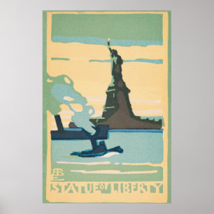 New York - Statue of Liberty (1916) Poster