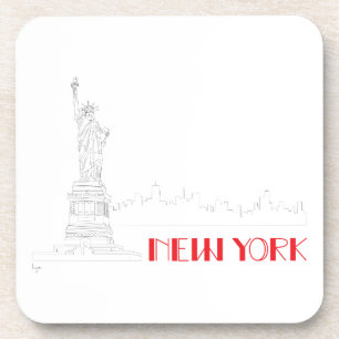 New-York, Statue-of-Liberty Cool Coaster