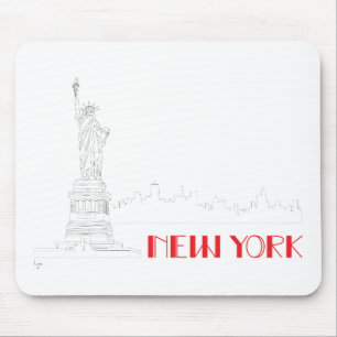 New-York, Statue-of-Liberty Cool Mouse Pad