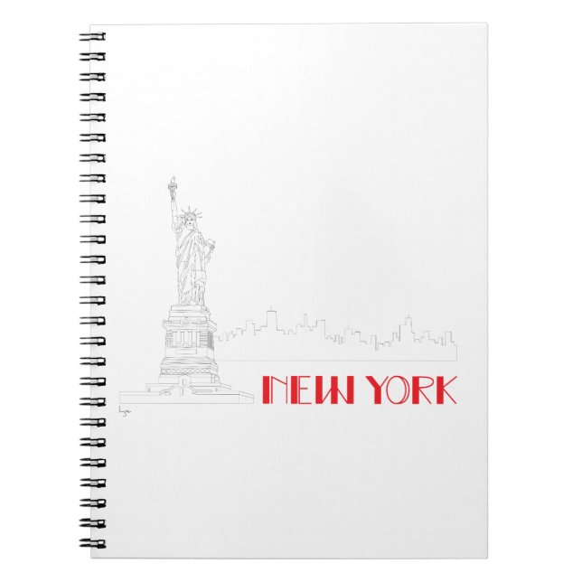 New-York, Statue-of-Liberty Cool Notebook (Front)