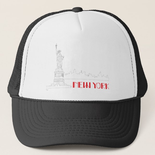 New-York, Statue-of-Liberty Cool Trucker Hat (Front)