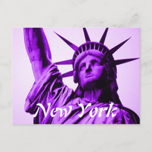 New York statue of liberty postcard