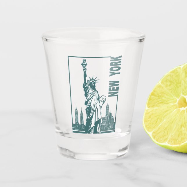 New York-Statue of Liberty Shot Glass (Front)