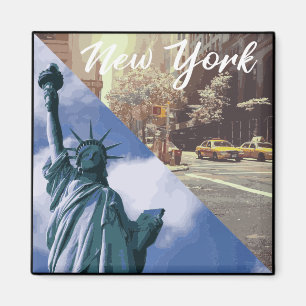 New York Statue of Liberty Taxi Magnet