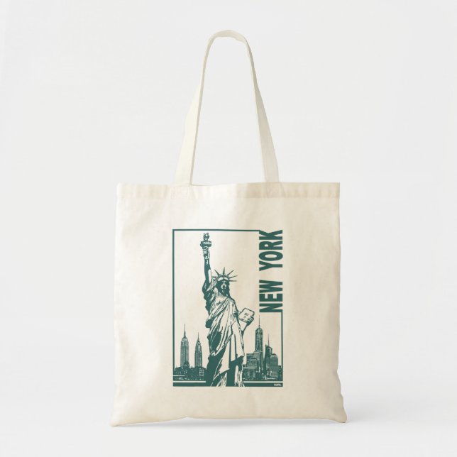 New York-Statue of Liberty Tote Bag (Front)