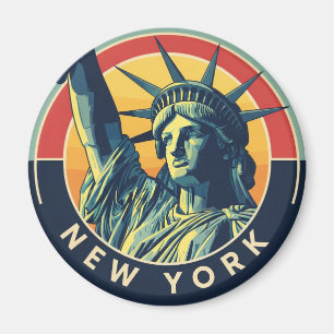 New York Statue of Liberty Travel Magnet