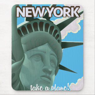 New York statue of Liberty Travel poster Mouse Pad