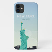 New York Statue Of Liberty Vintage Travel