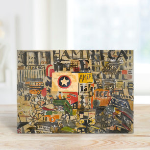 New York Street Scene   Joaquín Torres-García Card