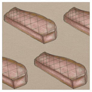 New York Strip Steak Well Done Meat Steakhouse Fabric