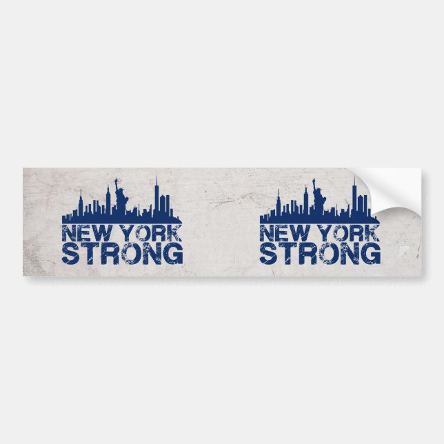 New York Strong Bumper Sticker (Front)