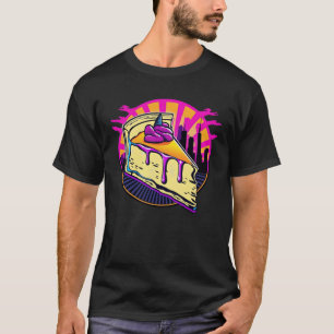 New York Style Cheesecake Synthwave 80s Retrowave  T-Shirt