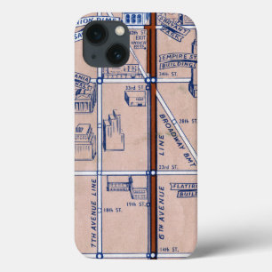 NEW YORK SUBWAY MAP, 1940 2 iPhone 13 CASE
