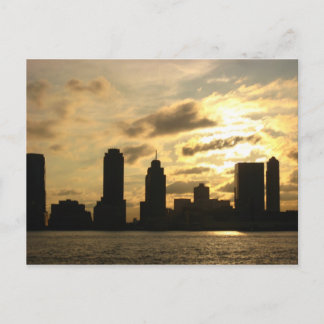 New York Sunset Postcard