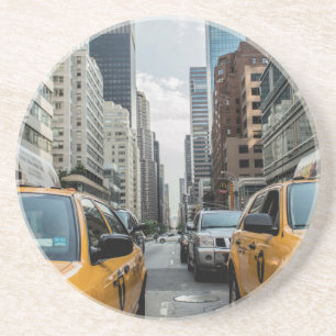 New York Taxi Cabs in the City Coaster