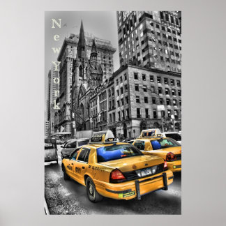 New York Taxi Poster